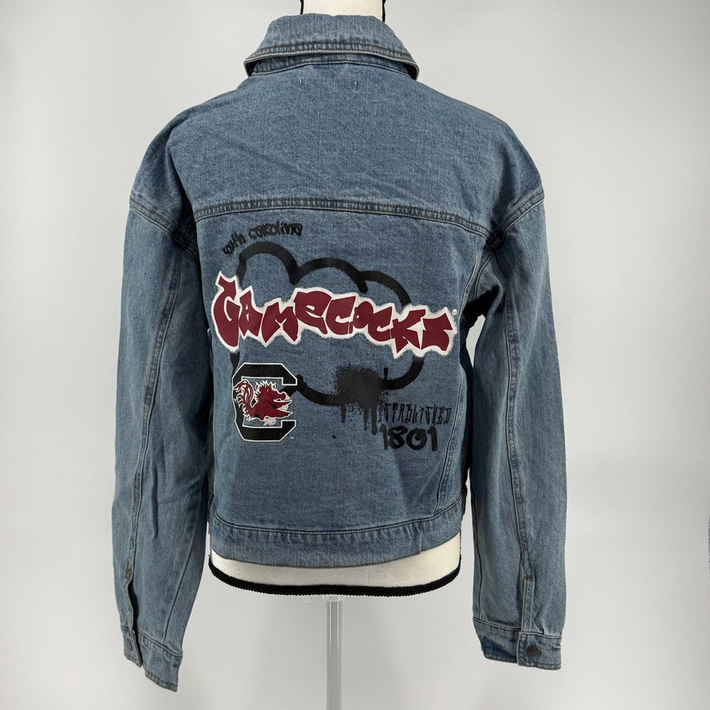 NWT South Carolina Gamecocks Denim Jean Jacket Women's Large Erin Andrews Wear